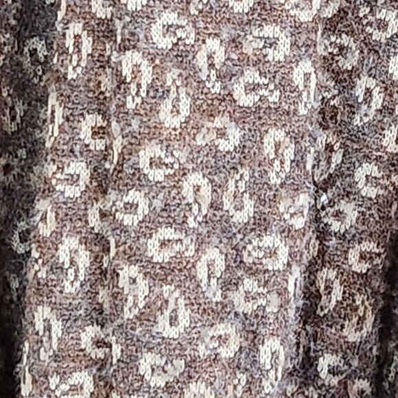 Vintage 1970's  women’s‎ Kay Windsor brown paisley wool XL dress Made in USA - Picture 2 of 10